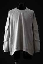 画像をギャラリービューアに読み込む, A.F ARTEFACT FLAP POCKET RAGLAN TOP / COPE KNIT JERSEY (LIGHT GREY)