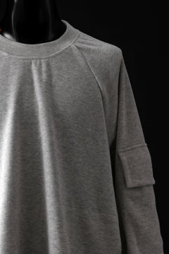 画像をギャラリービューアに読み込む, A.F ARTEFACT FLAP POCKET RAGLAN TOP / COPE KNIT JERSEY (LIGHT GREY)