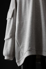 画像をギャラリービューアに読み込む, A.F ARTEFACT FLAP POCKET RAGLAN TOP / COPE KNIT JERSEY (LIGHT GREY)