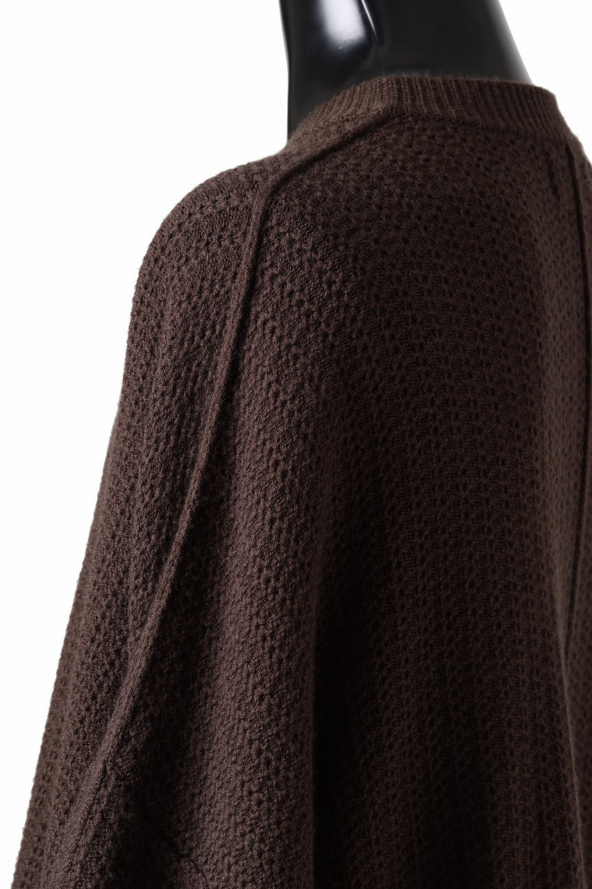 画像をギャラリービューアに読み込む, D-VEC FISHERMANS KNIT CREW (BROWN)