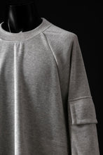 画像をギャラリービューアに読み込む, A.F ARTEFACT FLAP POCKET RAGLAN TOP / COPE KNIT JERSEY (LIGHT GREY)