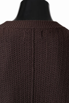 画像をギャラリービューアに読み込む, D-VEC FISHERMANS KNIT CREW (BROWN)