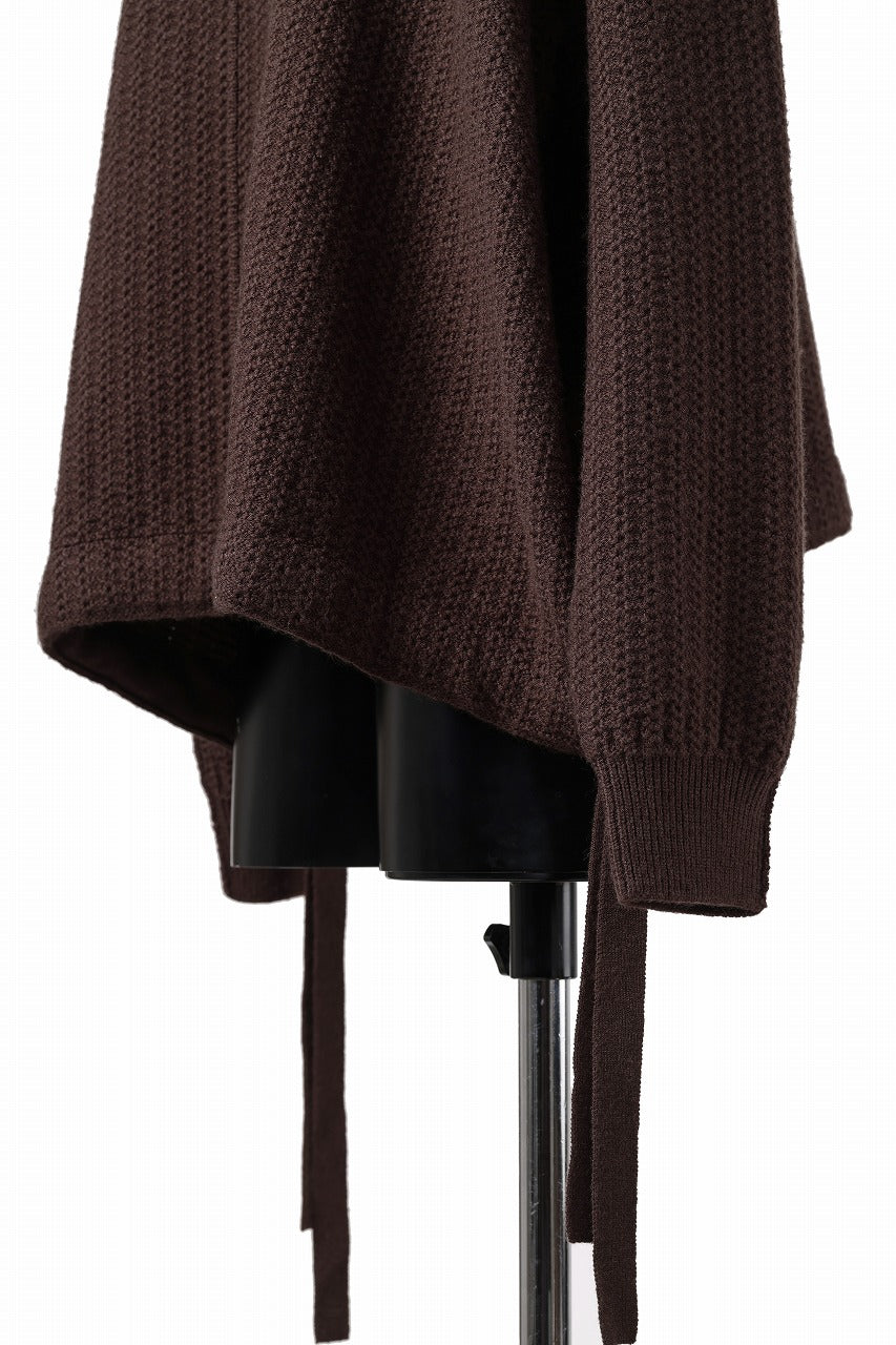 D-VEC FISHERMANS KNIT CREW (BROWN)