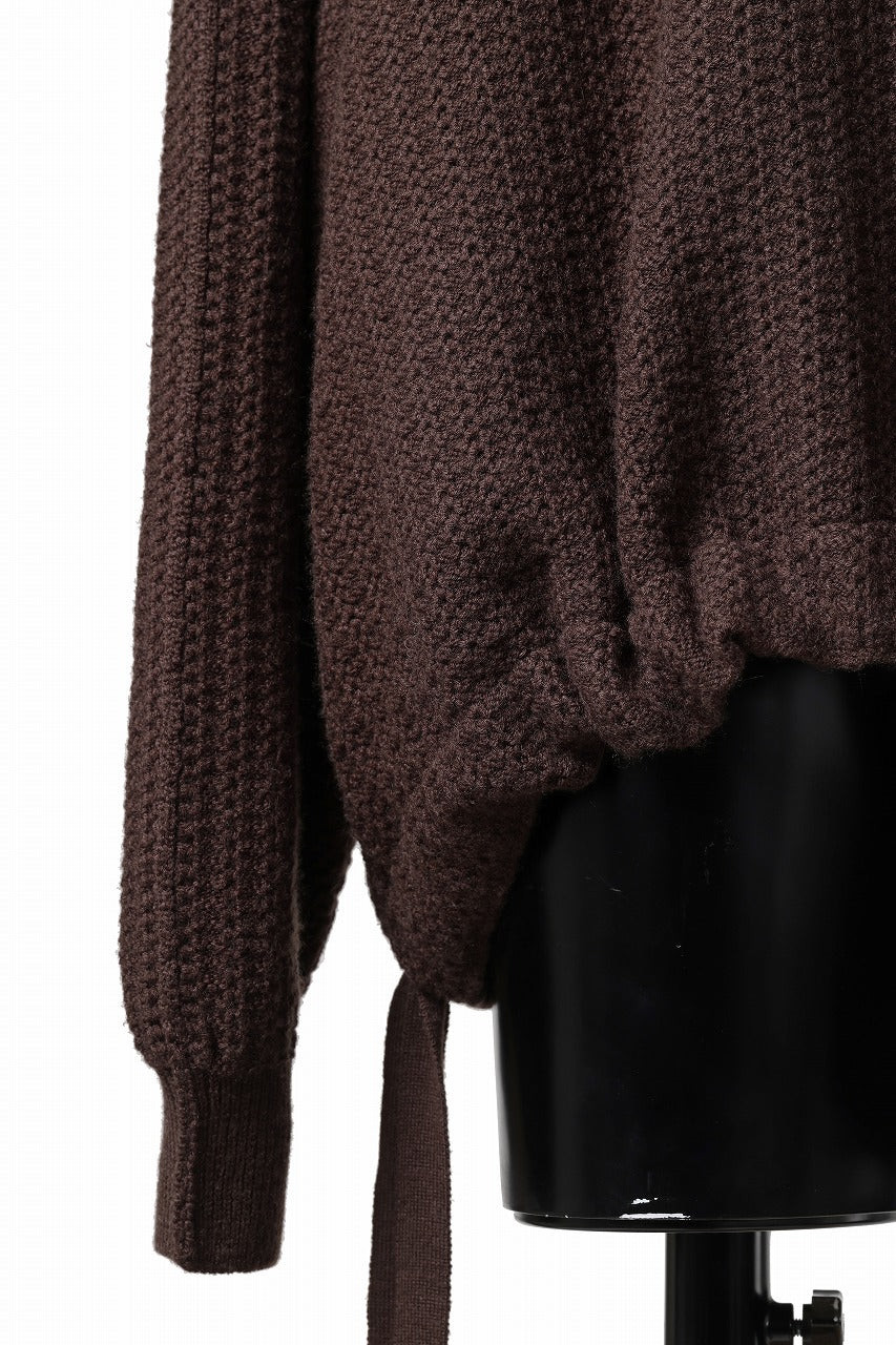 Load image into Gallery viewer, D-VEC FISHERMANS KNIT CREW (BROWN)