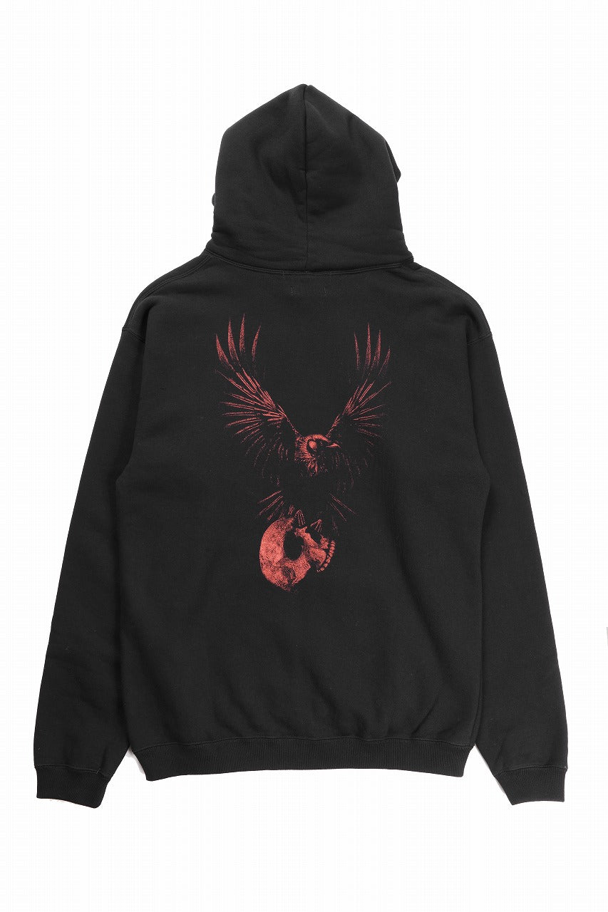 Y's for men x MASSES SWEAT HOODIE / PRINT B (BLACK)