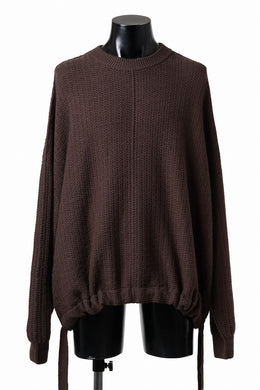 D-VEC FISHERMANS KNIT CREW (BROWN)