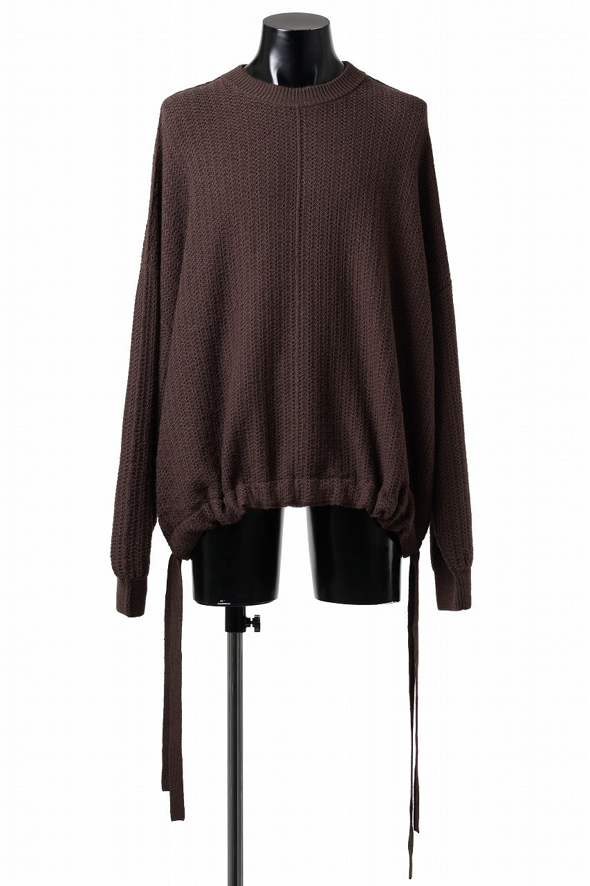 D-VEC FISHERMANS KNIT CREW (BROWN)