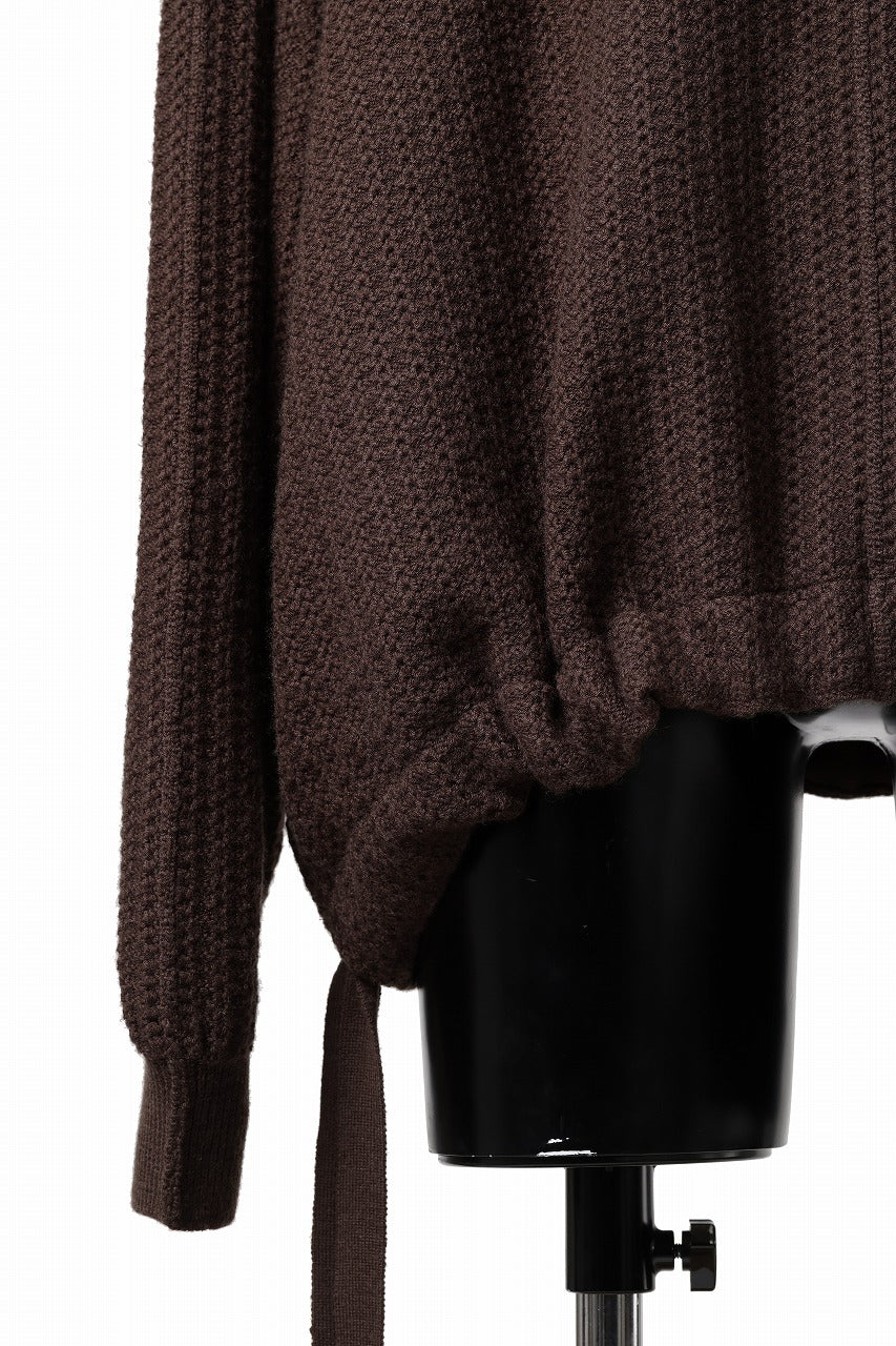 Load image into Gallery viewer, D-VEC FISHERMANS KNIT CREW (BROWN)