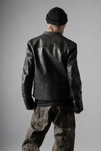 画像をギャラリービューアに読み込む, ierib Detachable Front Panel Jacket / Shiny Nubuck Horse (BLACK)