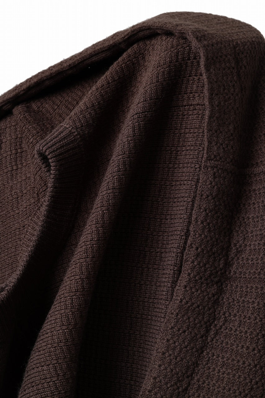 D-VEC FISHERMANS KNIT CREW (BROWN)