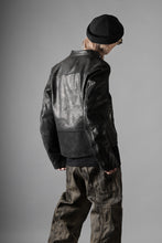 画像をギャラリービューアに読み込む, ierib Detachable Front Panel Jacket / Shiny Nubuck Horse (BLACK)