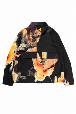 Y-3 Yohji Yamamoto AOP SPORT UNIFORM COACH JACKET (BLACK + MULTI)