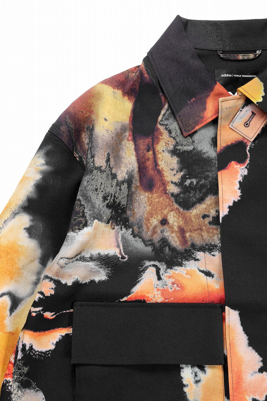 画像をギャラリービューアに読み込む, Y-3 Yohji Yamamoto AOP SPORT UNIFORM COACH JACKET (BLACK + MULTI)