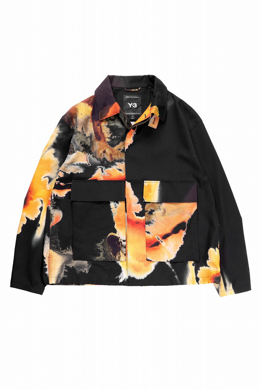 画像をギャラリービューアに読み込む, Y-3 Yohji Yamamoto AOP SPORT UNIFORM COACH JACKET (BLACK + MULTI)