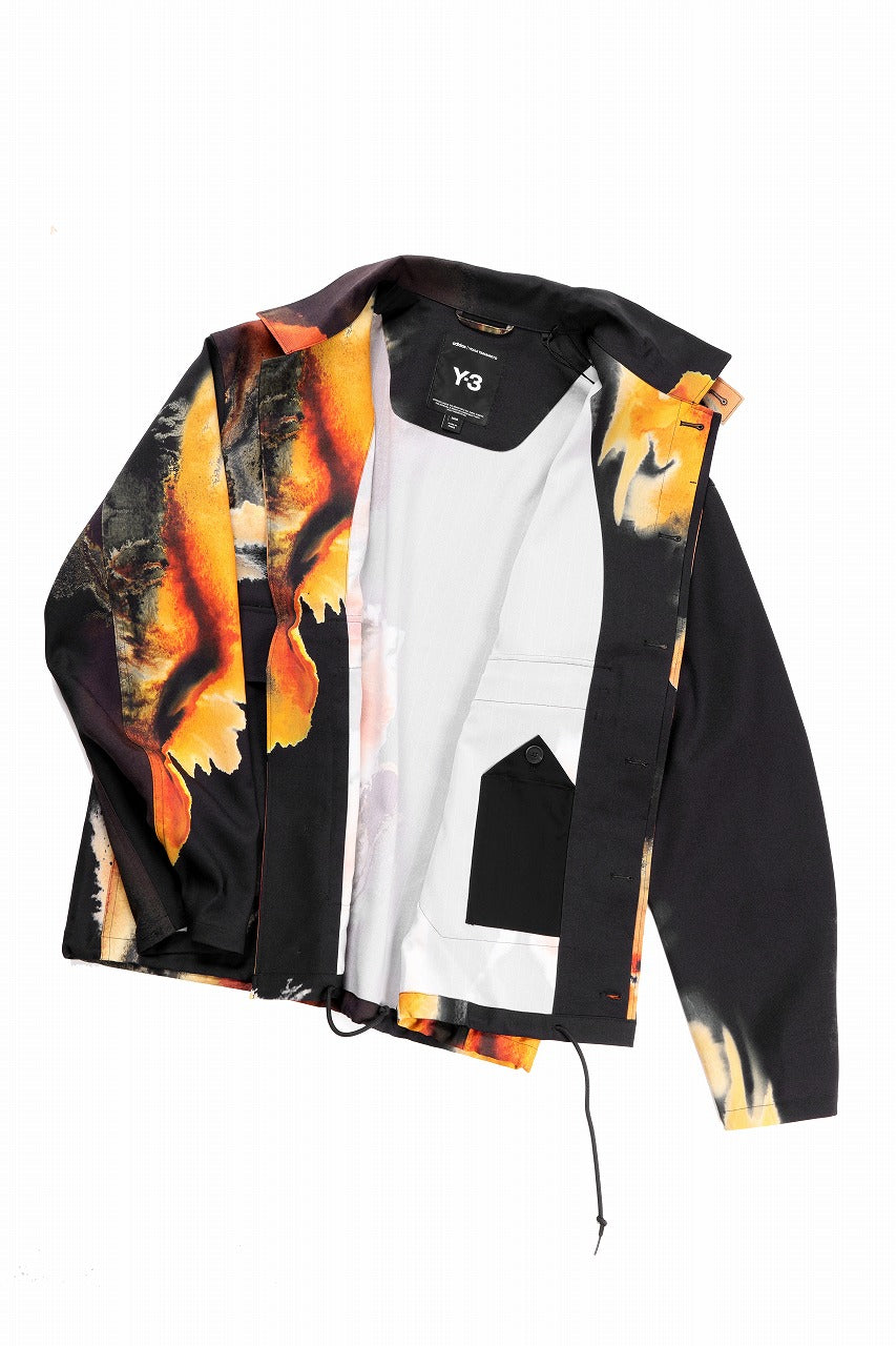 画像をギャラリービューアに読み込む, Y-3 Yohji Yamamoto AOP SPORT UNIFORM COACH JACKET (BLACK + MULTI)