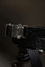 Load image into Gallery viewer, ierib detachable buckle belt / one piece rough bull (BLACK)