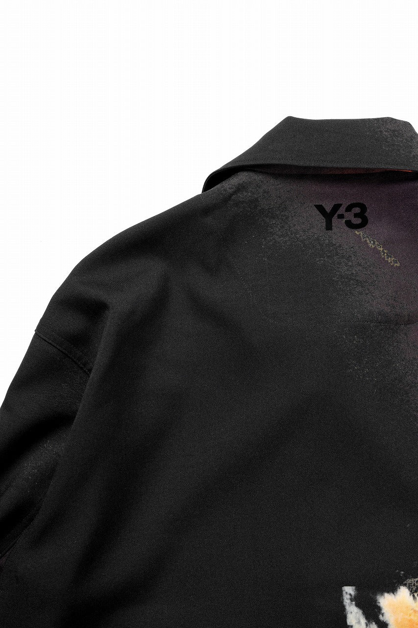 Y-3 Yohji Yamamoto AOP SPORT UNIFORM COACH JACKET (BLACK + MULTI)
