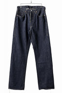 FULLCOUNT WWⅡ Model Brown Cotton Denim Pants / 13.7oz Zimbabwe Selvedge Denim (INDIGO BLUE / ONE WASHED)