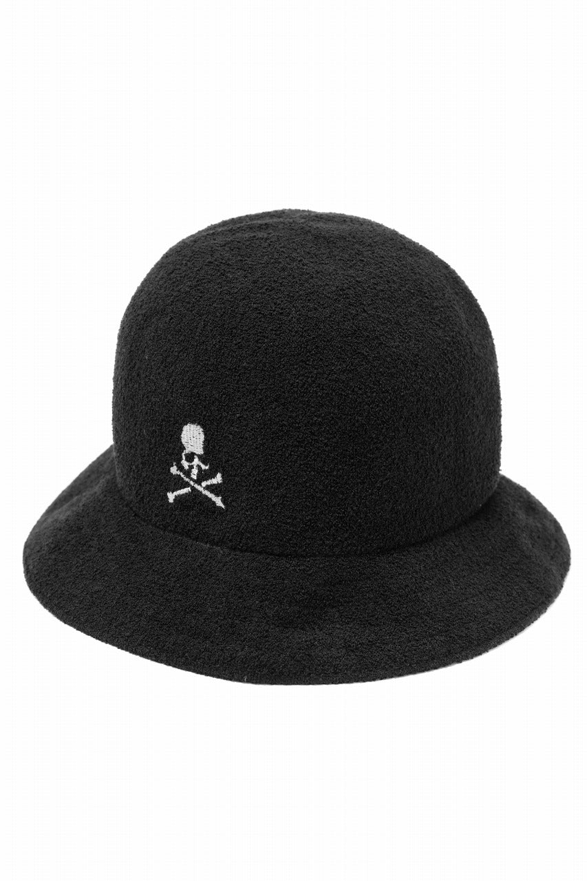 L 黒 KANGOL × mastermind Faux Fur Casual