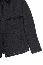 画像をギャラリービューアに読み込む, Y&#39;s for men BLOUSON with HAND STITCH / HOUNDSTOOTH WOOL (BLACK)