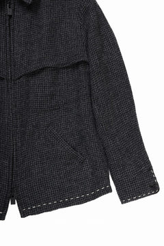 画像をギャラリービューアに読み込む, Y&#39;s for men BLOUSON with HAND STITCH / HOUNDSTOOTH WOOL (BLACK)