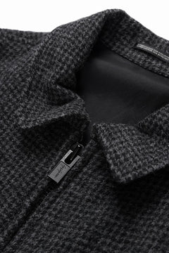 画像をギャラリービューアに読み込む, Y&#39;s for men BLOUSON with HAND STITCH / HOUNDSTOOTH WOOL (BLACK)