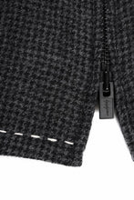 画像をギャラリービューアに読み込む, Y&#39;s for men BLOUSON with HAND STITCH / HOUNDSTOOTH WOOL (BLACK)