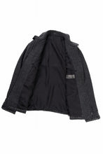 画像をギャラリービューアに読み込む, Y&#39;s for men BLOUSON with HAND STITCH / HOUNDSTOOTH WOOL (BLACK)