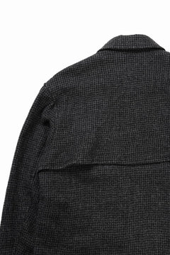 画像をギャラリービューアに読み込む, Y&#39;s for men BLOUSON with HAND STITCH / HOUNDSTOOTH WOOL (BLACK)
