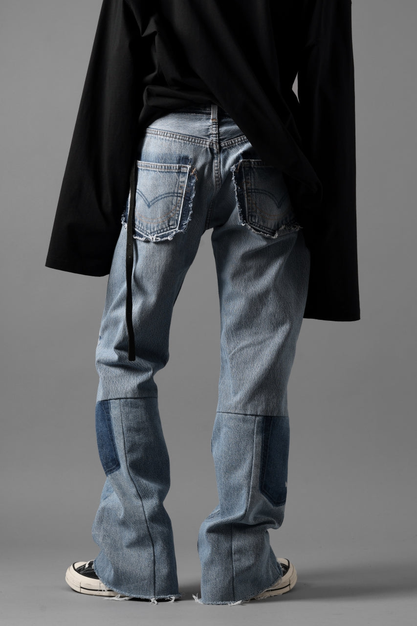 Load image into Gallery viewer, READYMADE DENIM PANTS - FLARE / (BLUE #G)