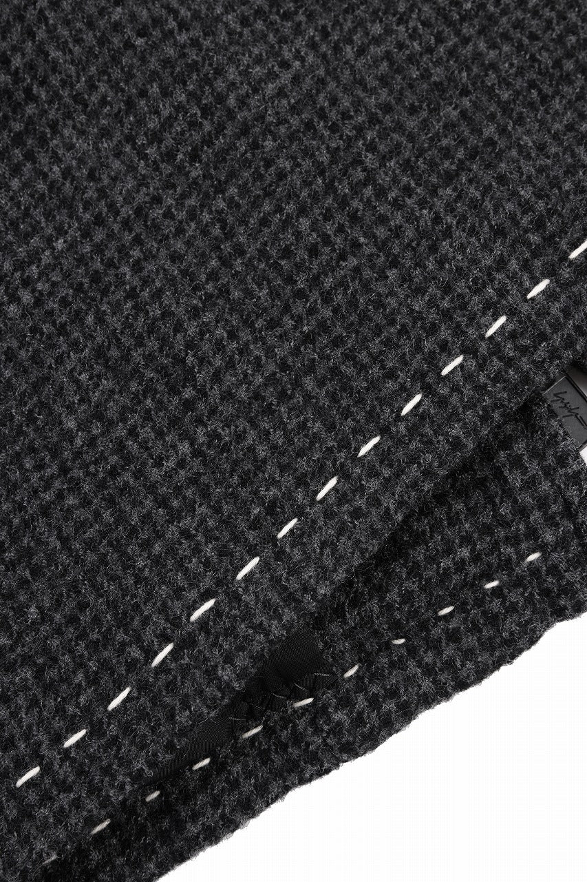 画像をギャラリービューアに読み込む, Y&#39;s for men BLOUSON with HAND STITCH / HOUNDSTOOTH WOOL (BLACK)