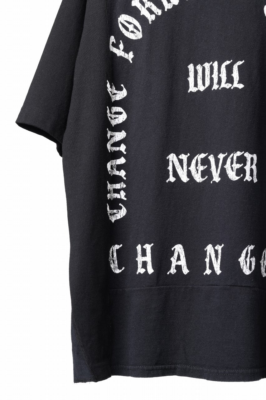 CHANGES x LOOM exclusive VINTAGE REMAKE T-SHIRT - new edition (BLACK #A)