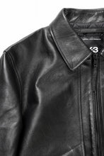 画像をギャラリービューアに読み込む, Y-3 Yohji Yamamoto LEATHER BOMBER JACKET (BLACK)