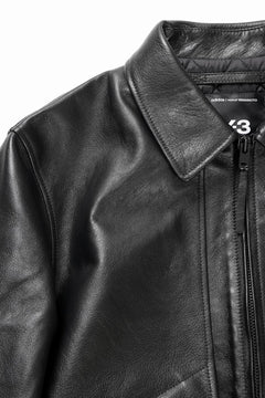 画像をギャラリービューアに読み込む, Y-3 Yohji Yamamoto LEATHER BOMBER JACKET (BLACK)