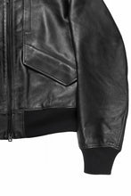 画像をギャラリービューアに読み込む, Y-3 Yohji Yamamoto LEATHER BOMBER JACKET (BLACK)