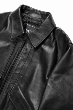 画像をギャラリービューアに読み込む, Y-3 Yohji Yamamoto LEATHER BOMBER JACKET (BLACK)