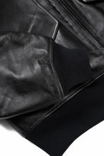 画像をギャラリービューアに読み込む, Y-3 Yohji Yamamoto LEATHER BOMBER JACKET (BLACK)