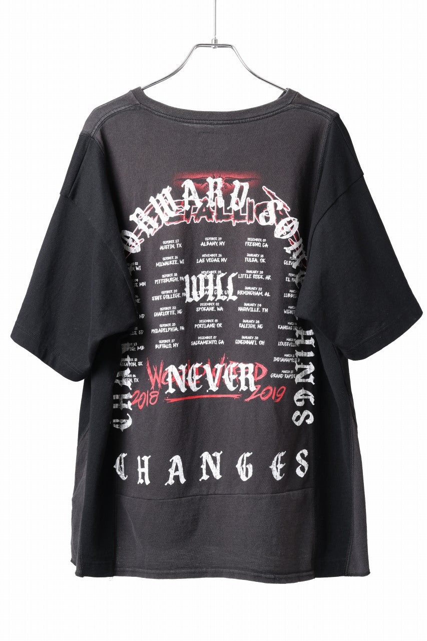 CHANGES x LOOM exclusive VINTAGE REMAKE SHORT SLEEVE TEE (BLACK #B)