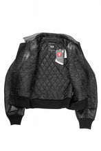 画像をギャラリービューアに読み込む, Y-3 Yohji Yamamoto LEATHER BOMBER JACKET (BLACK)