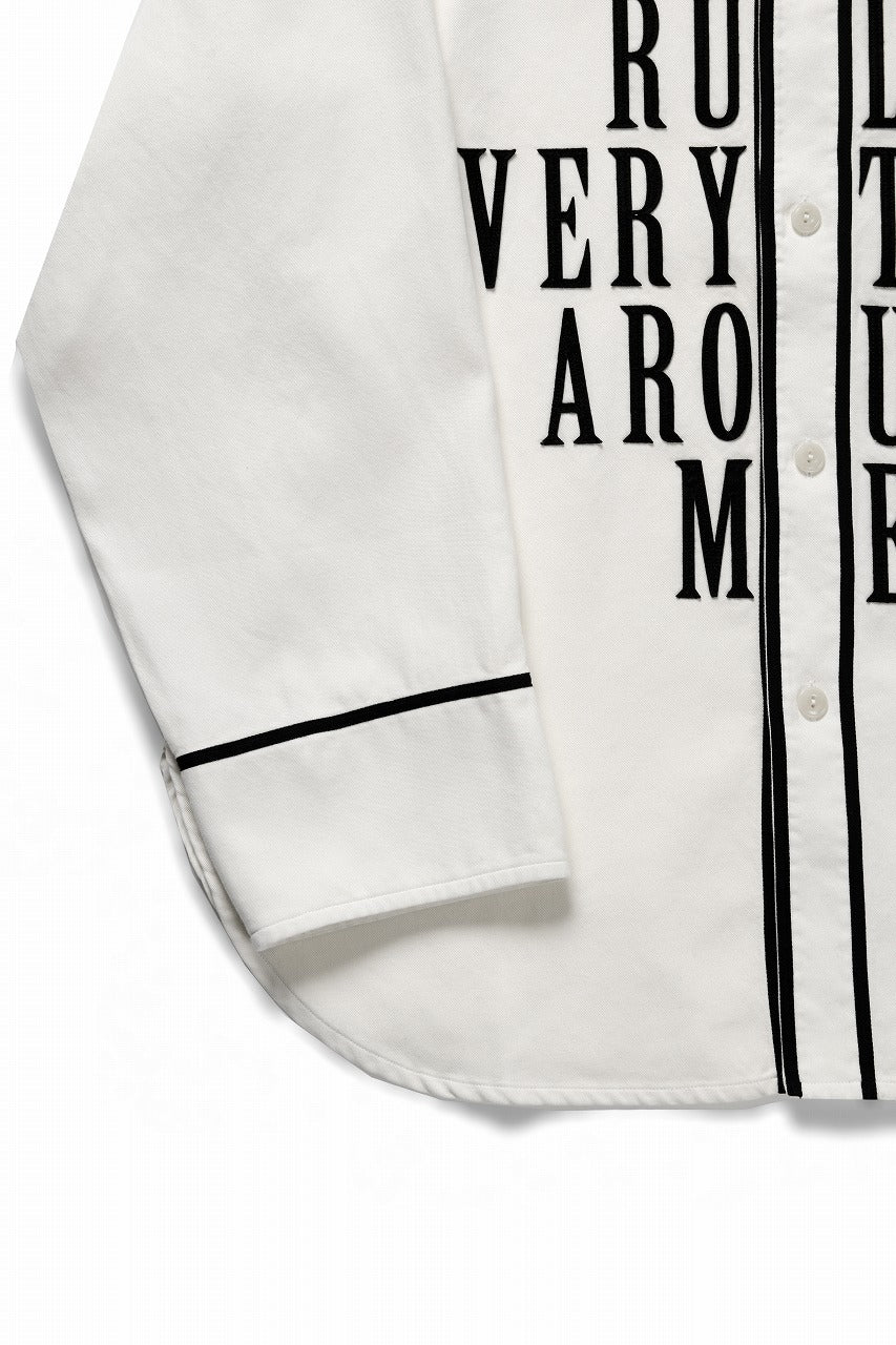 Load image into Gallery viewer, LASTMAN BASEBALL SHIRT &quot;C.R.E.A.M&quot; (L/S) (WHITE)