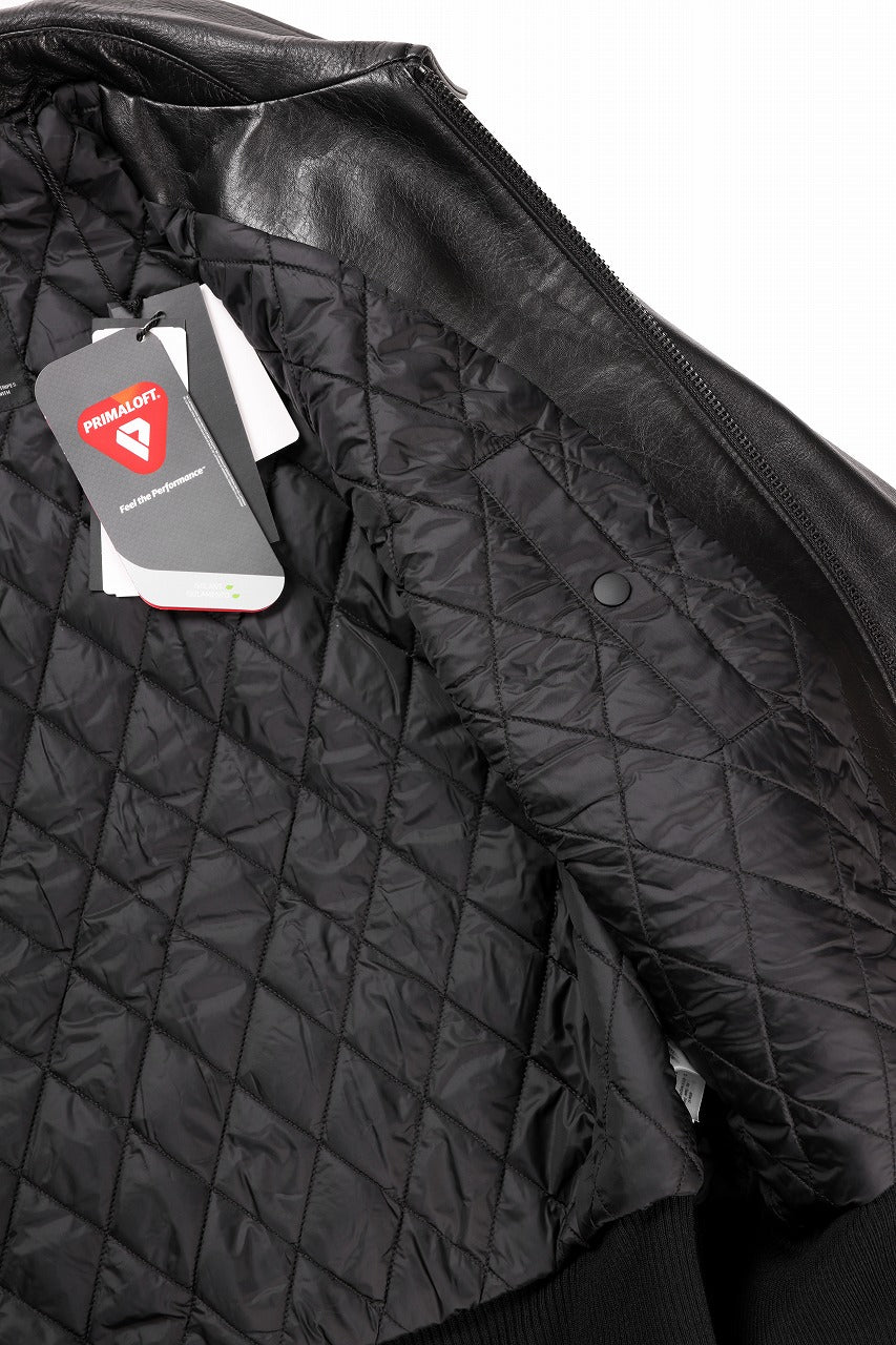 画像をギャラリービューアに読み込む, Y-3 Yohji Yamamoto LEATHER BOMBER JACKET (BLACK)