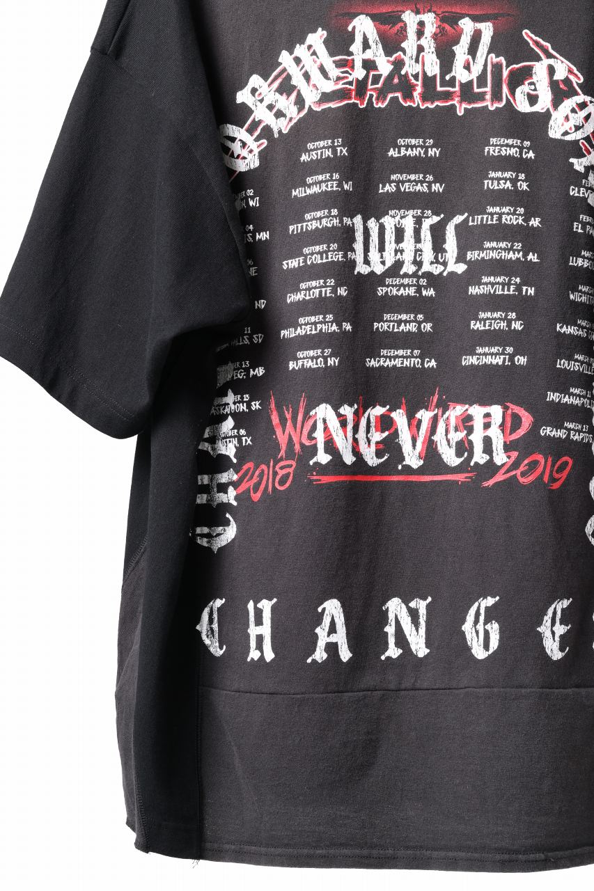 CHANGES x LOOM exclusive VINTAGE REMAKE SHORT SLEEVE TEE (BLACK #B)