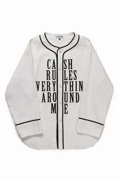 Load image into Gallery viewer, LASTMAN BASEBALL SHIRT &quot;C.R.E.A.M&quot; (L/S) (WHITE)