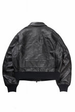 画像をギャラリービューアに読み込む, Y-3 Yohji Yamamoto LEATHER BOMBER JACKET (BLACK)