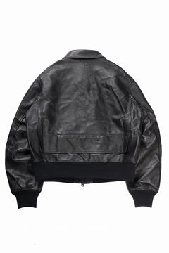 画像をギャラリービューアに読み込む, Y-3 Yohji Yamamoto LEATHER BOMBER JACKET (BLACK)