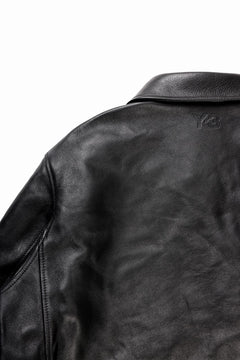 画像をギャラリービューアに読み込む, Y-3 Yohji Yamamoto LEATHER BOMBER JACKET (BLACK)