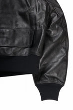 画像をギャラリービューアに読み込む, Y-3 Yohji Yamamoto LEATHER BOMBER JACKET (BLACK)