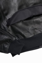 画像をギャラリービューアに読み込む, Y-3 Yohji Yamamoto LEATHER BOMBER JACKET (BLACK)