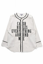Load image into Gallery viewer, LASTMAN BASEBALL SHIRT &quot;C.R.E.A.M&quot; (L/S) (WHITE)