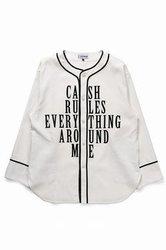 Load image into Gallery viewer, LASTMAN BASEBALL SHIRT &quot;C.R.E.A.M&quot; (L/S) (WHITE)